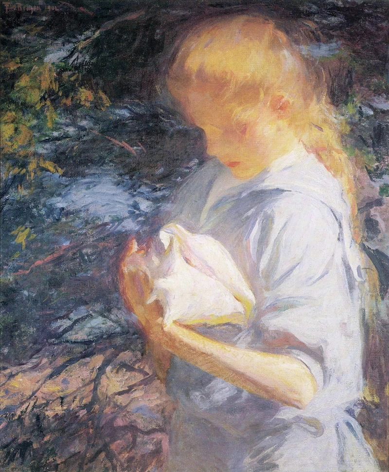 Eleonora con in mano una conchiglia, 1902